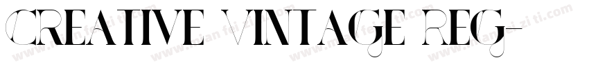 Creative Vintage Reg字体转换